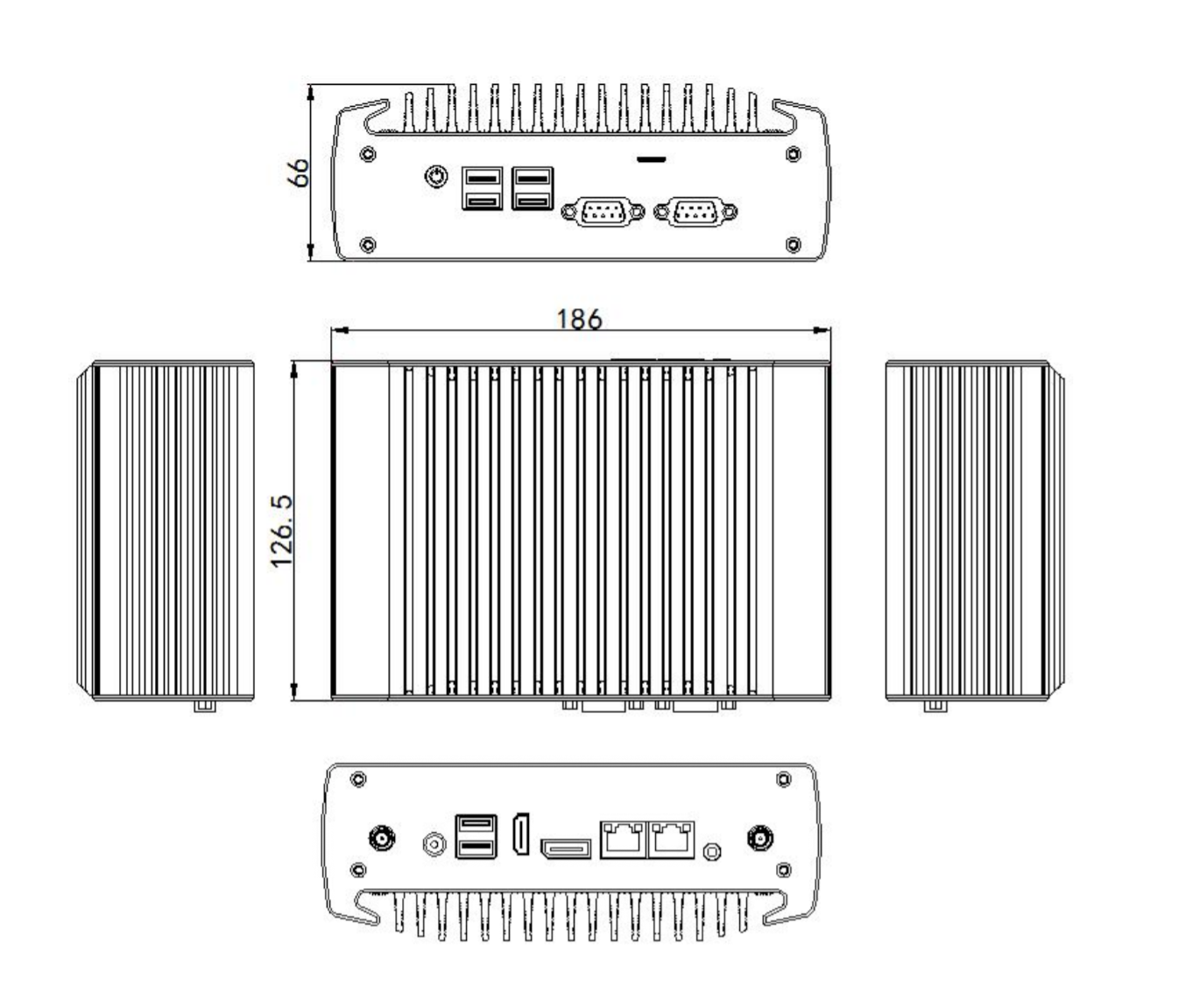 Габариты IFC-BOX-SF