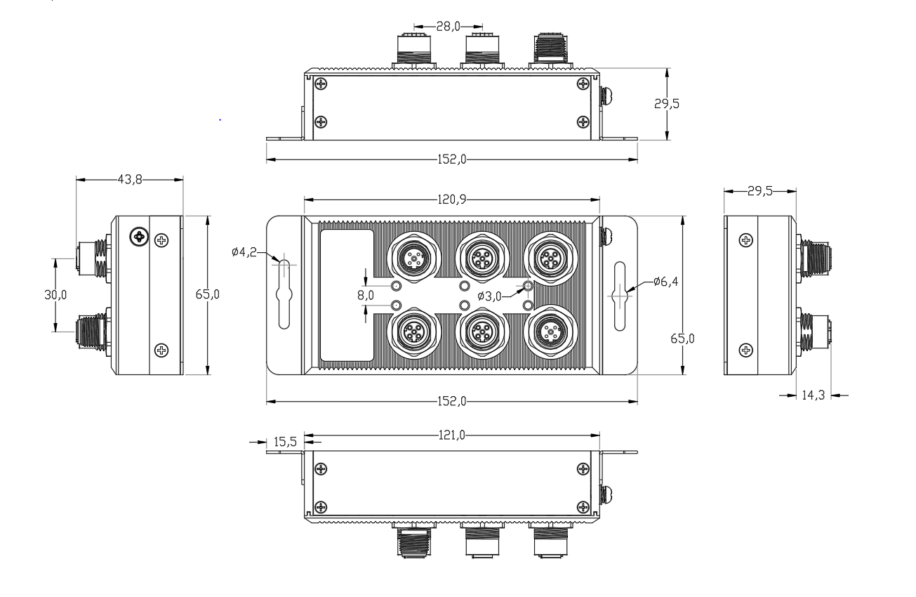 Габариты MES-1205-M12