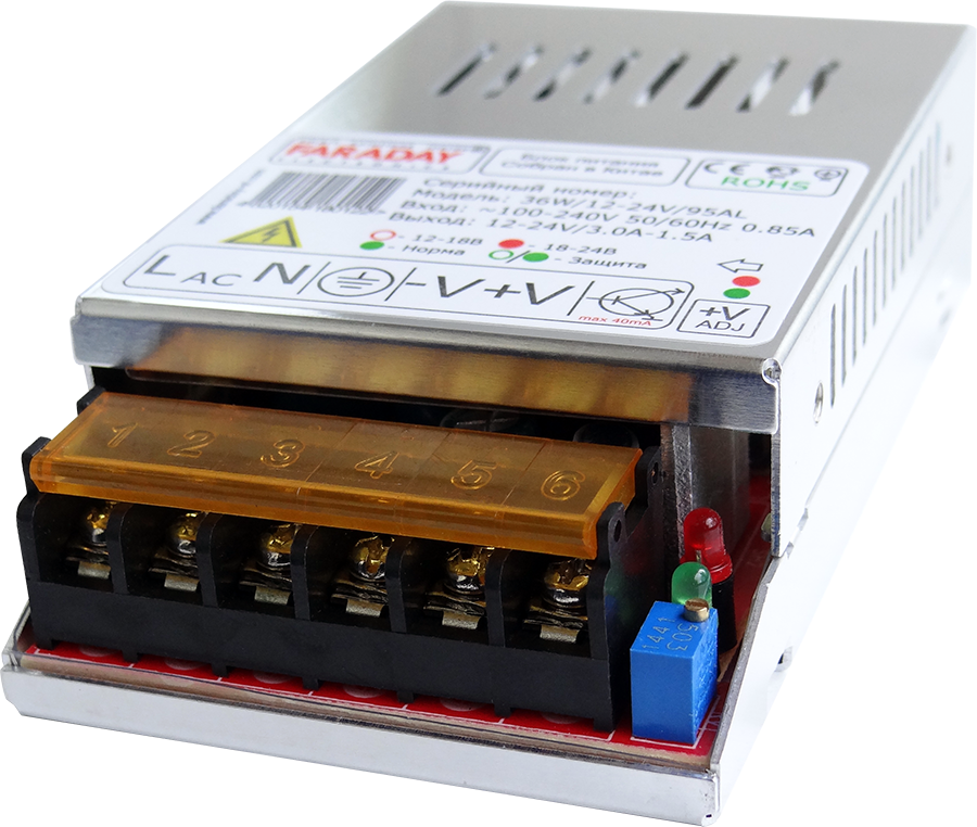 24w 12 24v din. Блок питания Faraday 36w/12-24v/din. Faraday 36w/12-24v/95al. Блок питания 12/24 в Фарадей. Блок питания Фарадей 12-24 din.